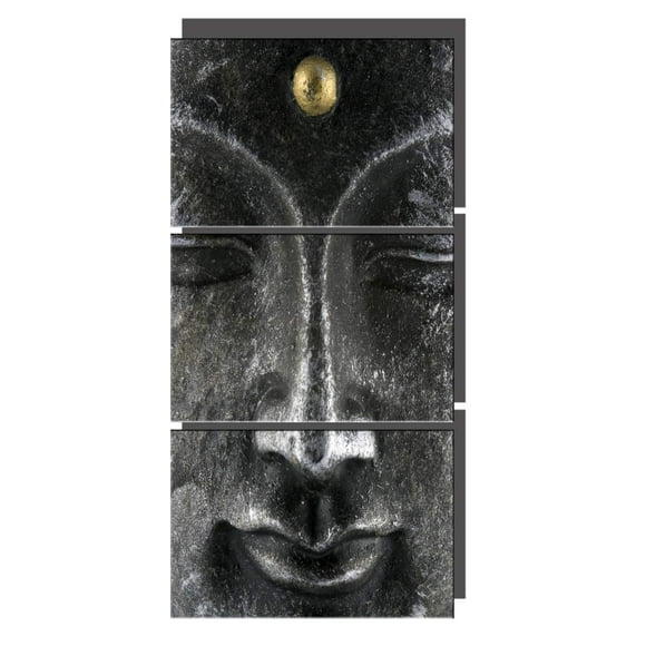 Room Wall Pictures Buddha in Black and White Wall Art Religion Paintings for Living Room 5 Piece Prints Artwork on Canvas Modern Home Decor Stretched and Framed Ready to Hang(20''Wx42''H)