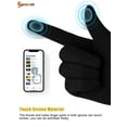 thumbnail image 4 of Spencer 1 Pair Womens Winter Warm Texting Gloves With Sensitive Touch Screen Thermal Soft Fleece Lined Windproof Ski Gloves (Black), 4 of 8