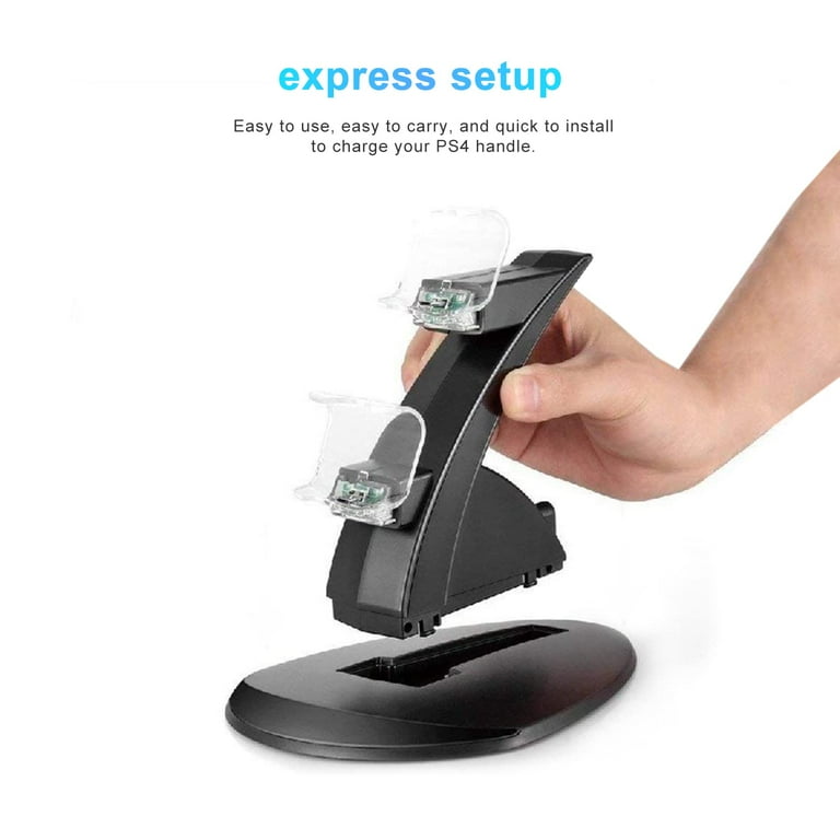 Controller Charger for PS4, Charging Station, Dual Controller Fast