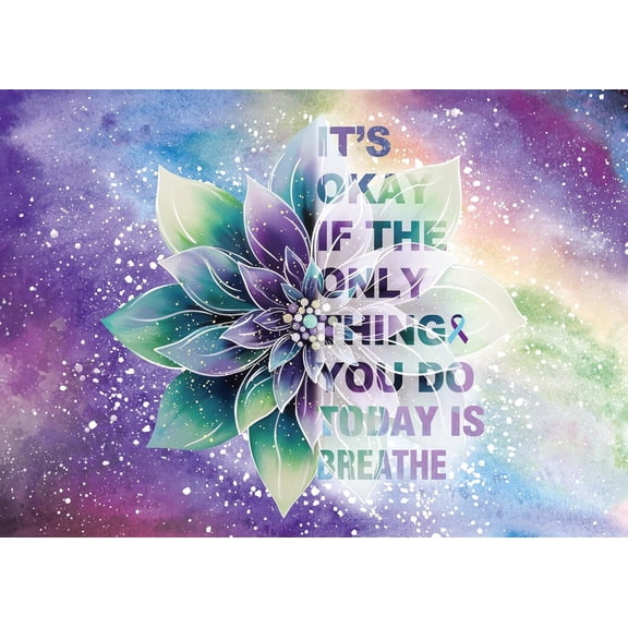 Gradient Flower Puzzle for Adults 1000 Pieces, Colorful Flower Plant Puzzle Rainbow Jigsaw Puzzles for Adults, Inspiring Puzzles as Religious Decor