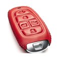 thumbnail image 3 of Vitodeco Leather Smart Key Fob Case Cover Protector Compatible with Tucson, Santa FE, Sonata, Nexo (2019-2024 Models) - 5-Button, Red, 3 of 5