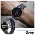 thumbnail image 7 of Silicone Watch Straps 18mm Quick Release Rubber Replacement Bands for Men Women - Extra Long, Dark Grey with Silver Buckle, 7 of 7