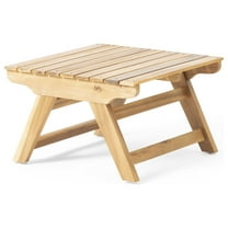 GDF Studio Bowie Outdoor Acacia Wood Side Table, Teak