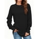 thumbnail image 1 of Sudadera AURUZA de manga larga con cuello redondo para mujer XL, color negro, 1 of 6