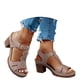 thumbnail image 2 of MKLEKYY Sandalias Antiderrapantes para Mujer, Cómodas Sandalias de Verano Con Punta Abierta y Tacón Con Hebilla, Estilo Informal para Uso Diario, 2 of 4