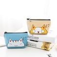 thumbnail image 4 of Cat Printed Coin Purses Cartoon Animal Mini Money Bag Card Holder Key Bag Small Wallets, 4 of 5
