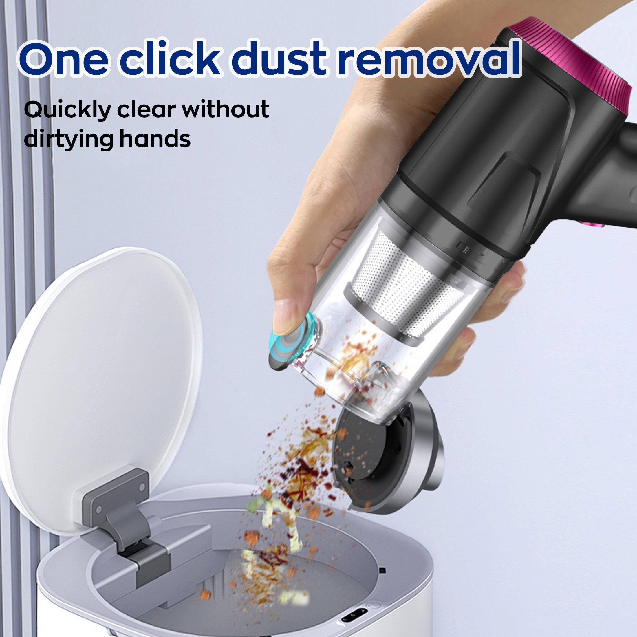 EVLIVE 4-In-1 Car Vacuum Cleaner, 9000PA Strong Suction, Can Clean Dead Corners Handheld Vacuum Cleaner, High Endurance Anti-Drop Car Vacuum Cleaner, Car,Home,Office.
