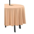 thumbnail image 3 of Vargottam Indoor/Outdoor Round Tablecloth 58 Inch Round Tablecloth Waterproof Patio Table Cloths, Spring/Summer Table Covers for Backyard Circular Table/BBQs/Picnic - Light Peach, 3 of 7