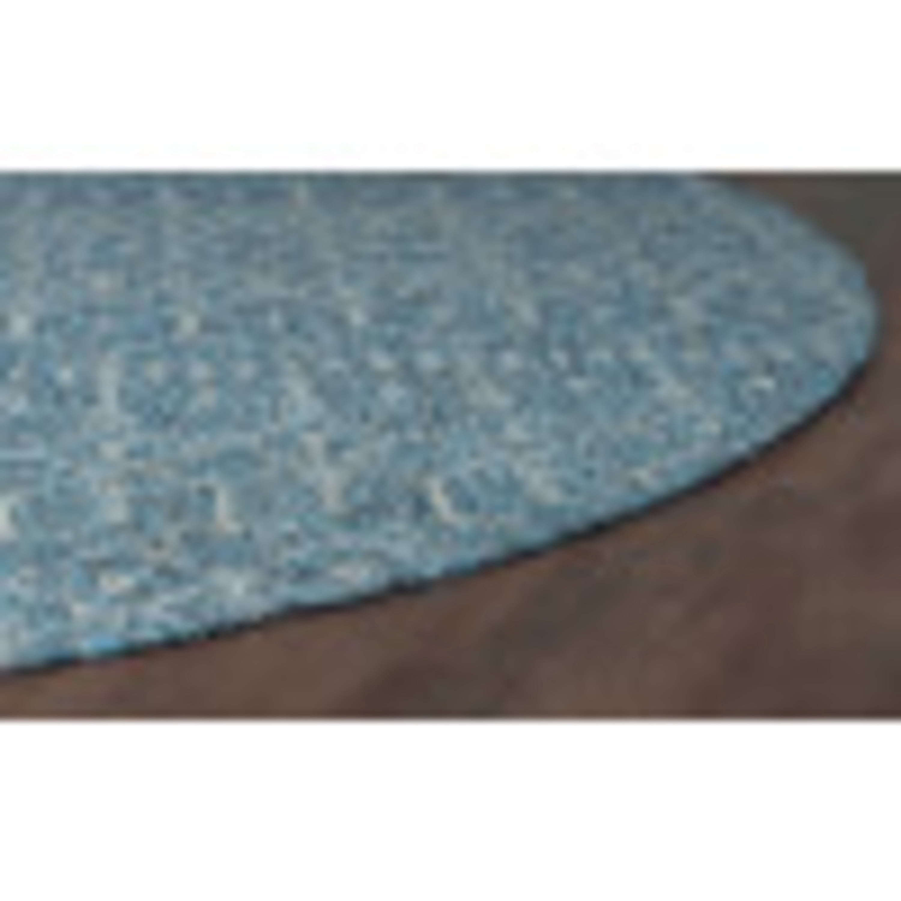 6ft Round Water Resistant, Indoor Outdoor Rugs for Patios, Front Door Entry, Entryway, Deck, Porch, Balcony | Outside Area Rug for Patio | Denim, Solid | Size: 5'1'' Round