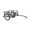 thumbnail image 3 of Carro portaequipajes para bicicleta, marco de Metal con enganche, accesorio genérico profesional resistente, fácil de instalar, ruedas de 15 pulgadas 136x76x50cm, 3 of 8