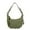 Army Green, variant on Nylon Crescent Crossbody Bags for Women, Medium Slouchy Hobo Crossbody Bag Checkered Purse Luna Bag for Travel