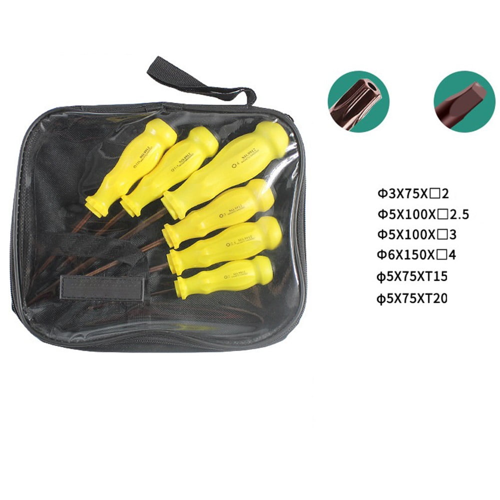6Pcs Squrae Torx Screwdriver Set for Mobile Phone Compurter Repair Hand Tool