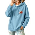 thumbnail image 7 of Kaondbfi Womens Football Embroidered Hoodie Casual Hooded Sweatshirt Long Sleeve Pullover Tops for Football Fans Fall Essentials Clothes, 7 of 7