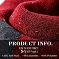 thumbnail image 3 of Wool Socks - Wool Socks for Women Men Soft Thick Warm Winter Knit Vintage Crew Socks Casual, 3 of 9