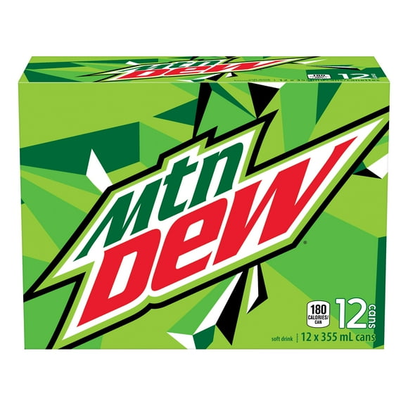 MTN Dew Soft Drink, 355 mL Cans, 12 Pack, 12x355mL
