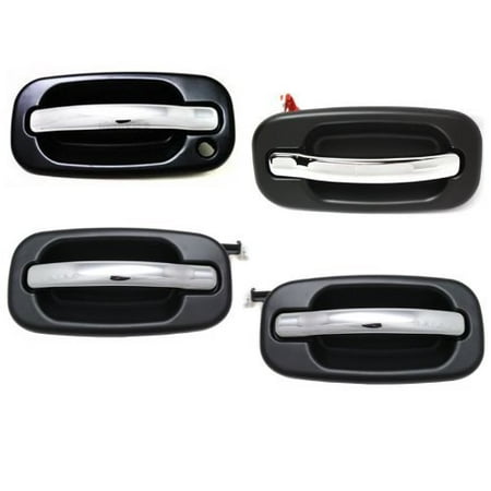 Apa Tahoe Gmc Yukon Sierra Denali Xl 99 07 Front Rear Left Driver Apa Tahoe Gmc Yukon Sierra Denali Xl 99 07 Front Rear Left Driver Right Penger Chrome Black Door Handle 4 Set 2002 2006 Chevrolet Chevy
