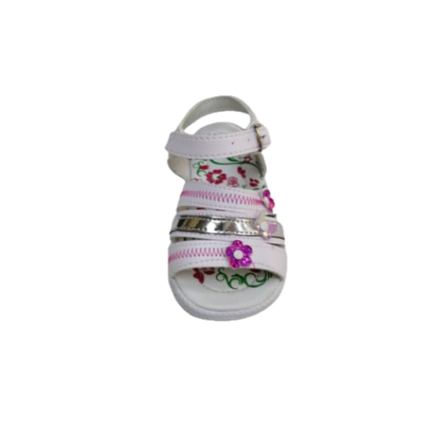 Huarache Infantil De Florecitas Antiderrapante Globit Sandalia
