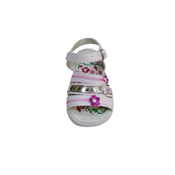 Huarache Infantil De Florecitas Antiderrapante Globit Sandalia