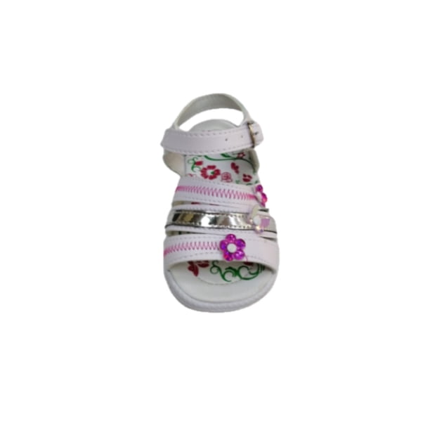 Huarache Infantil De Florecitas Antiderrapante Globit Sandalia