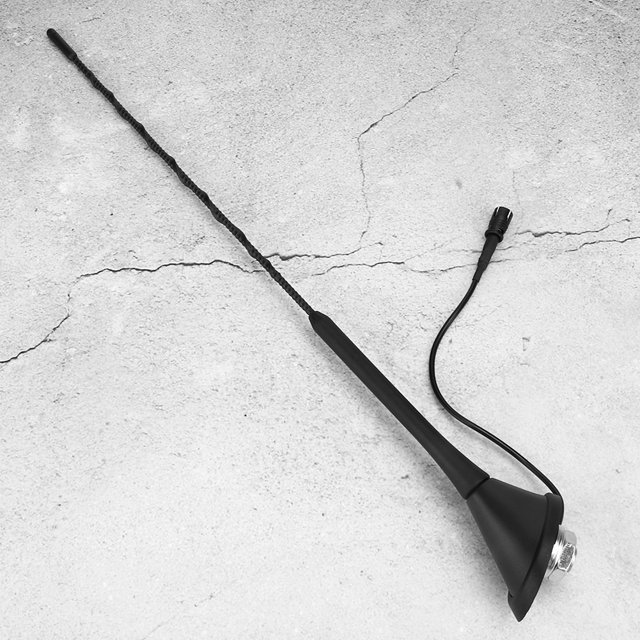 Mástil de antena de potencia, mástil de antena de radio FM para automóvil de 16 pulgadas, antena AM muy recomendada