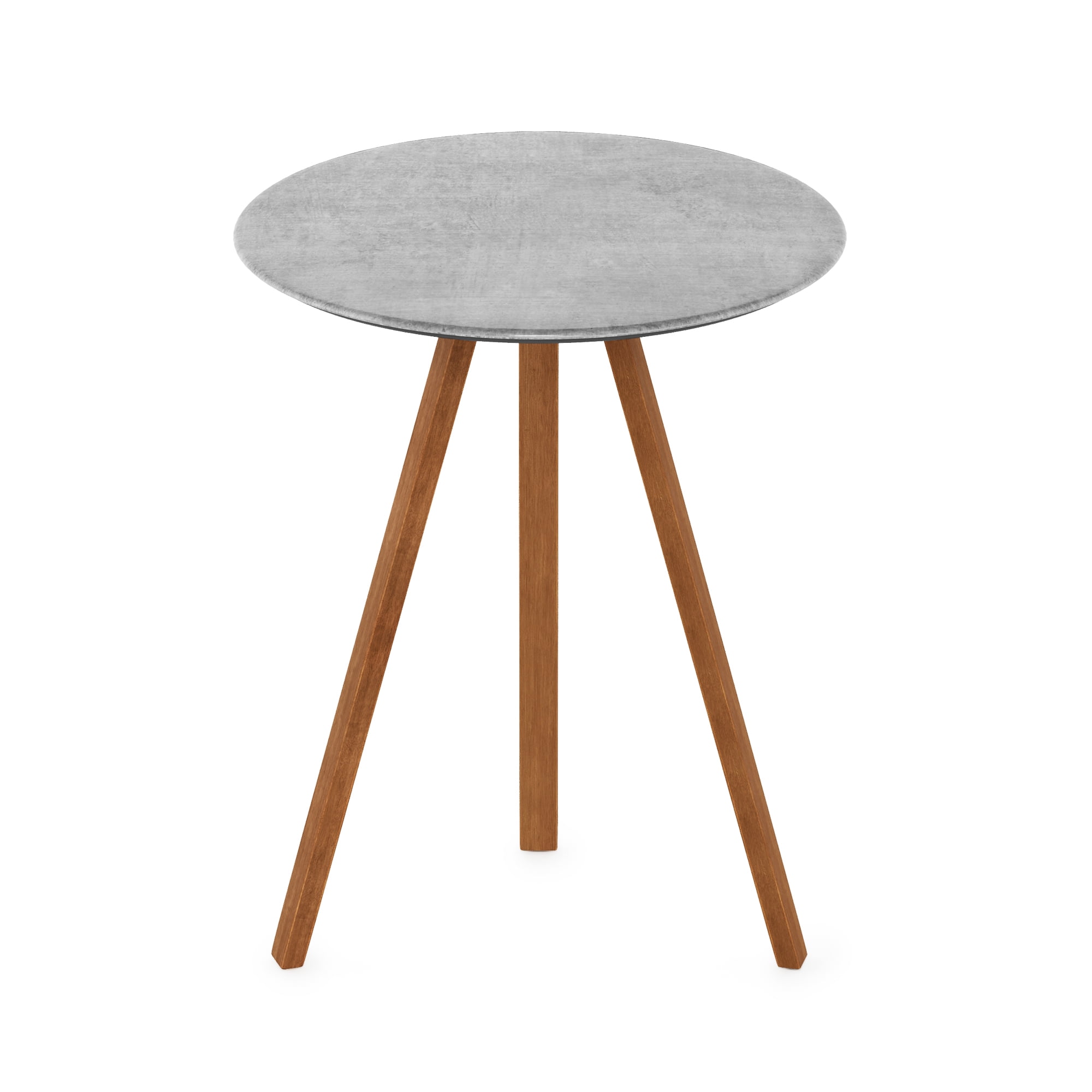 Cement Furinno FST19016CM Redang Outdoor 3-Leg Round Smart Top Table 24 Inches