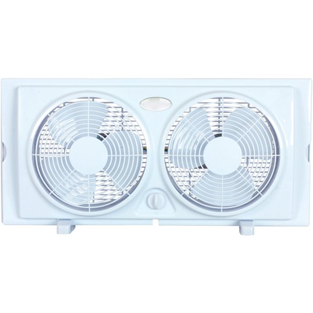 Optimus 7" Twin Window 2Speed Fan, Model F5280, White