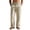05#Khaki, variant on Mens Thin Breathable Linen Blend Loose Straight Trousers Adjustable Drawstring Elastic Waist Deep Patch Pockets Summer Seaside Beach Casual Wide Leg Pants