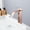 Rose Gold, variant on Waterfall Above Counter Sink Faucet Hot and Cold Bathroom Faucet Single Hole Stainless Steel Single Lever Basin Sink Faucet-Black