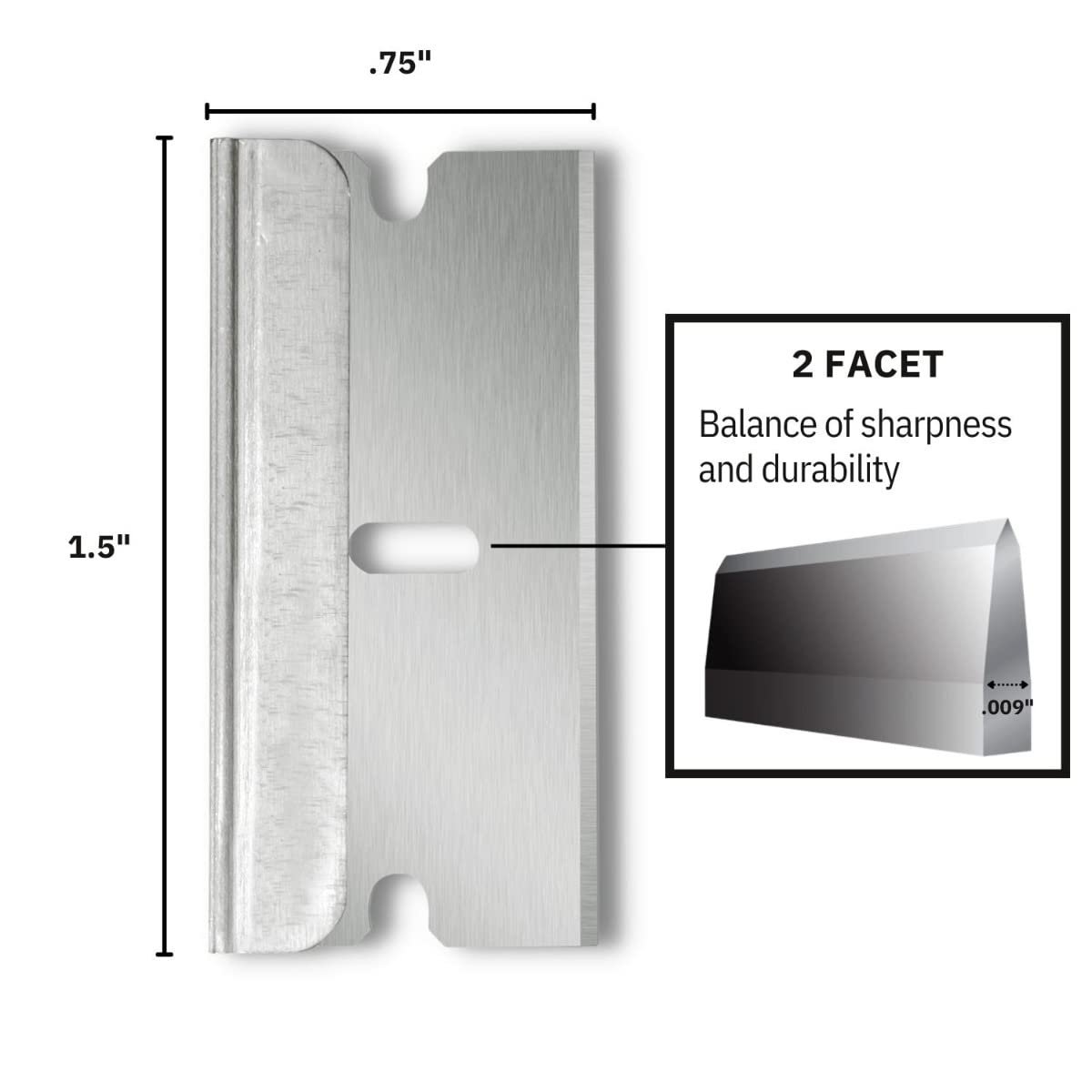 American Line Single Edge Razor Blades: Carbon Steel, 100pc