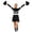 Black%GC100, variant on SJLDQY Carnival Women Cheerleader Dress Up Fashion Striped Dress Outfits Party Stage Performance Clothes Set