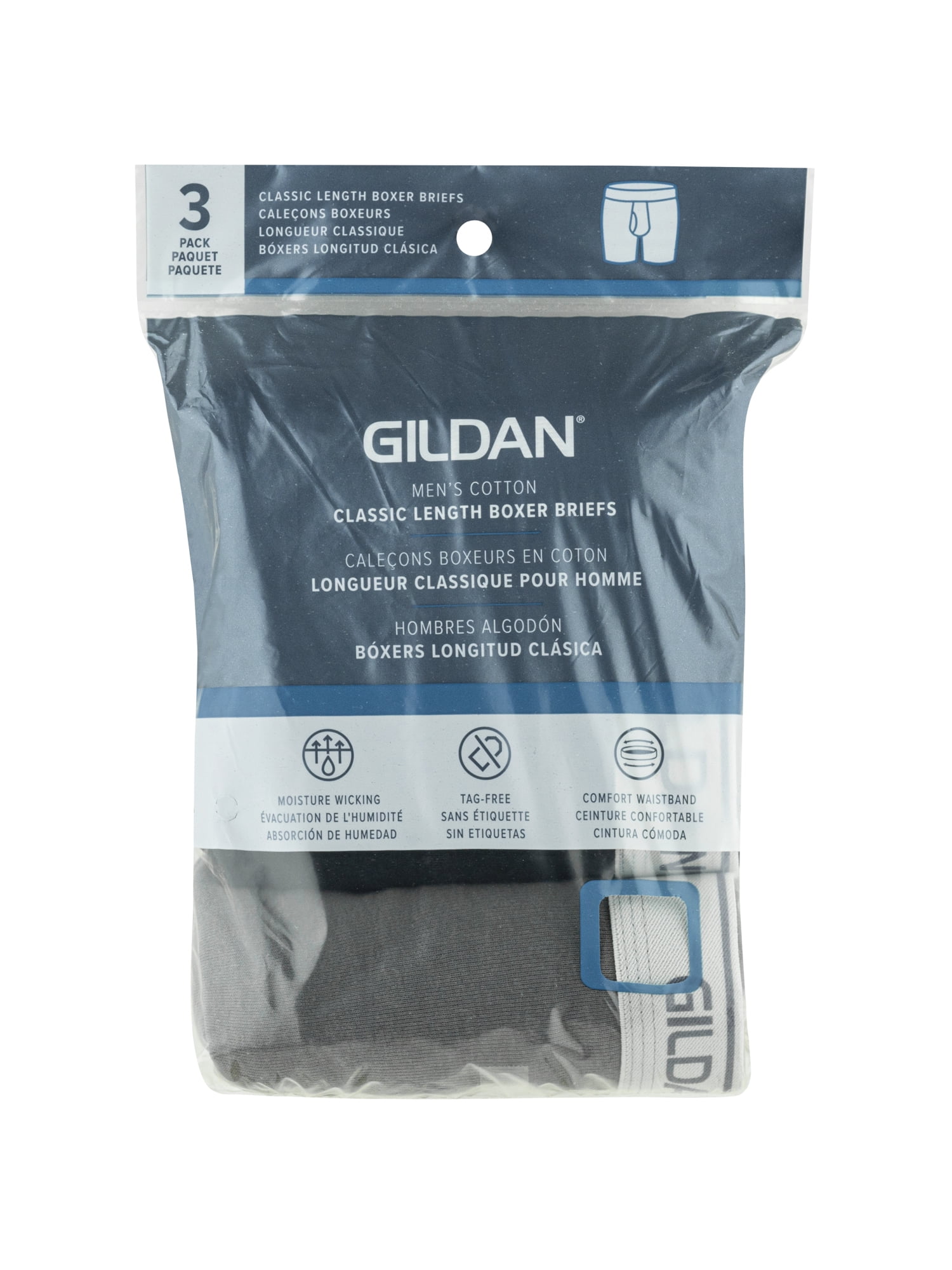Gildan Men's Boxer Briefs, 3-Pack