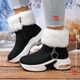 thumbnail image 5 of Eltusu Women Snow Boots, Soft Thermal Comfy Windproof Winter Shoes Black Size 8.5, 5 of 8