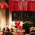 Home Textile Products Red Love Valentine's Day Curtain Fabric Printed