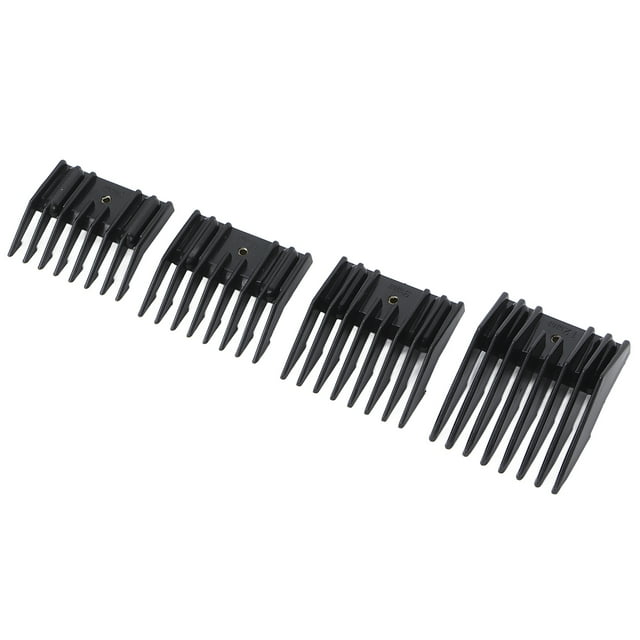 Hair Clipper Guard, Hair Clipper Guide Comb Wear Resistant Compact Portable Safe Stable 4pcs ABS Alloy For Hair Salon For Home