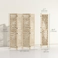 thumbnail image 3 of HOMCOM 4 Panel Room Divider, Detachable Privacy Screens, Natural Wood, 3 of 10