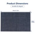 thumbnail image 4 of VCVCOO Blue Placemats Set of 4 - Washable Plastic/Vinyl Woven Placemats - Wipeable Heat Resistant Table Mats for Dining Table, 4 of 12