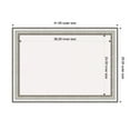 thumbnail image 4 of Amanti Art White Cork Board Framed Salon Silver Bulletin Board 41 in. x 29 in., 4 of 8