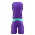 thumbnail image 5 of Girls Sets Size 6 Kids Boys Football Soccer Training Team 2 Pcs Sport Suit Tracksuit Workout Fitness Sportswear Purple, 5-6 Years, 5 of 5