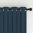 thumbnail image 4 of Lfeey Room Darkening Blackout Curtains, W52 x L84 inch, 2 Panels Set, Navy Blue, 4 of 5
