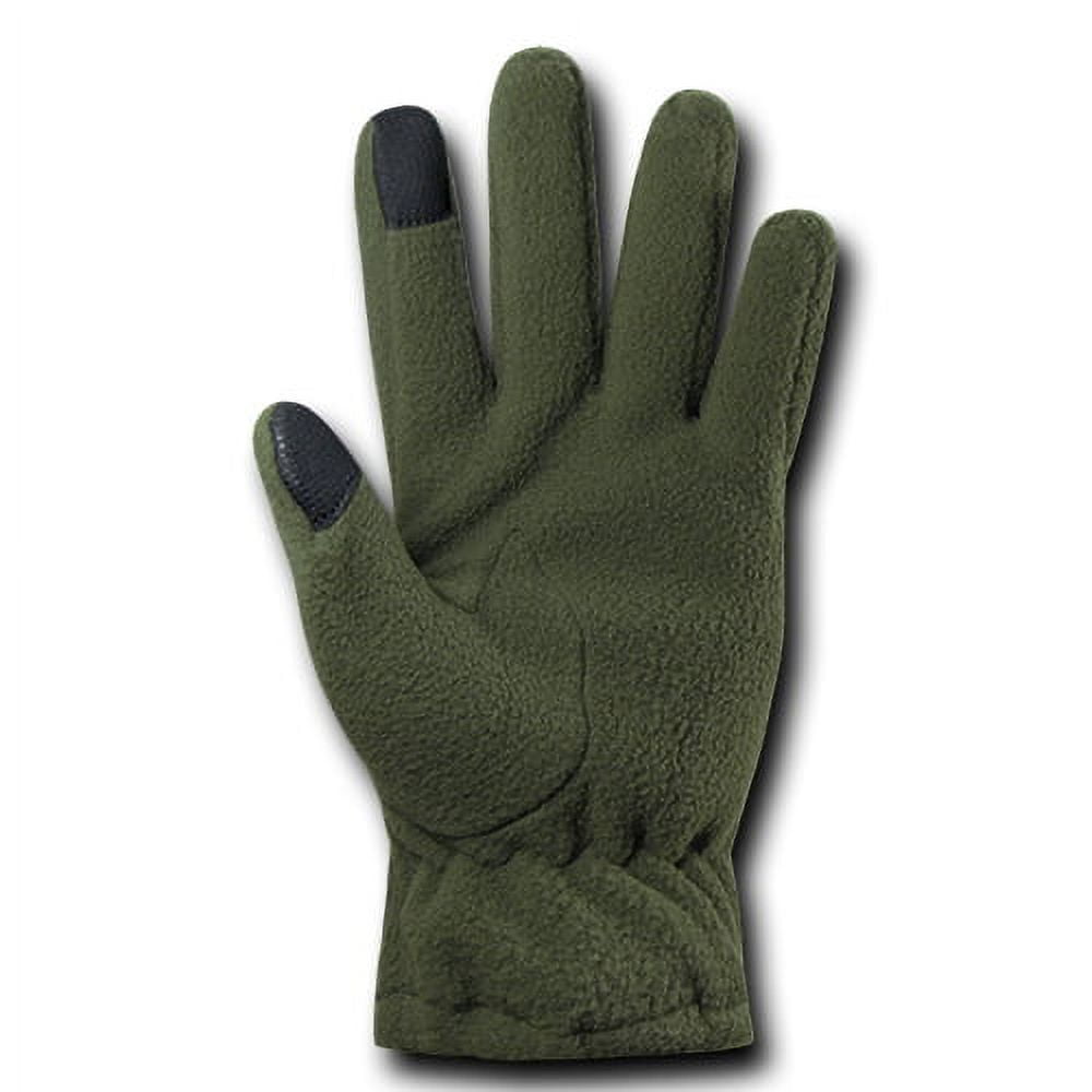 Rapid Dominance T46-PL-OD-01 Polar Fleece Gloves, Olive Drab