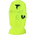 thumbnail image 1 of GRNSHTS 3-Hole Full Face Cover, Thermal Knit Ski Mask Winter Balaclava Cap for Outdoor Sports (Fluorescent Yellow), 1 of 8