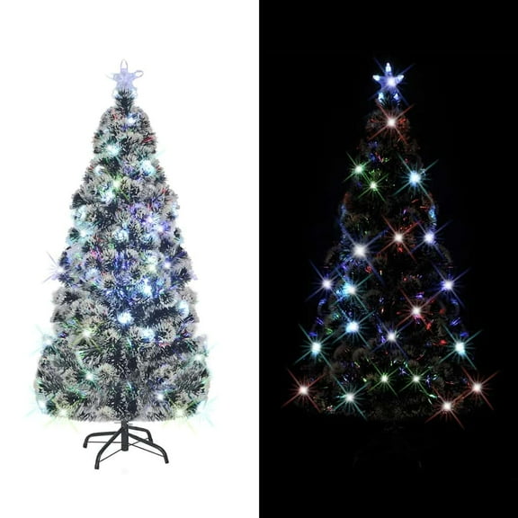 vidaXL Artificial Christmas Tree with Stand/LED 70.9" 220 Branches