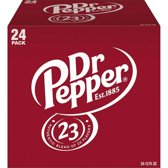 Dr Pepper Soda 12 oz Cans - 24 pk