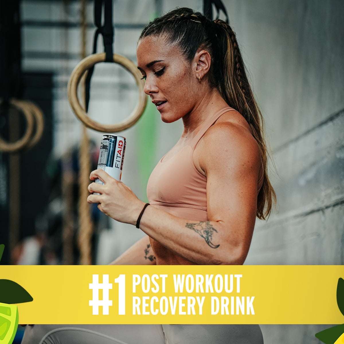 FITAID Recovery Blend, Citrus Medley, BCAAs, Glucosamine, Electrolytes, Omega-3s, 100% Clean, Paleo, Vegan & Gluten-Free, No Sucralose, 12-oz. cans (Pack of 24)