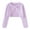 Purple, variant on Toddler Baby Girl Long Sleeve Bolero Shrug Cotton Knitted Open Front Cardigan White 3 Years
