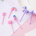 thumbnail image 4 of Hariumiu 6Pcs Fruit Pick Reusable Bento Food Picks Cute Rainbow Star Heart Shapes Fruit Fork Easy to Clean for Kids, 4 of 7