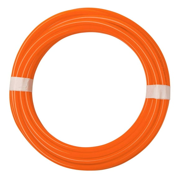 Quickun Pneumatic Tubing 1/4" Tube OD PU Polyurethane Tube Air Hose Line for Air Compressor Fitting or Fluid Transfer (Orange 32.8ft)