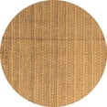 thumbnail image 1 of Ahgly Company Indoor Round Abstract Brown Modern Area Rugs, 8' Round, 1 of 4