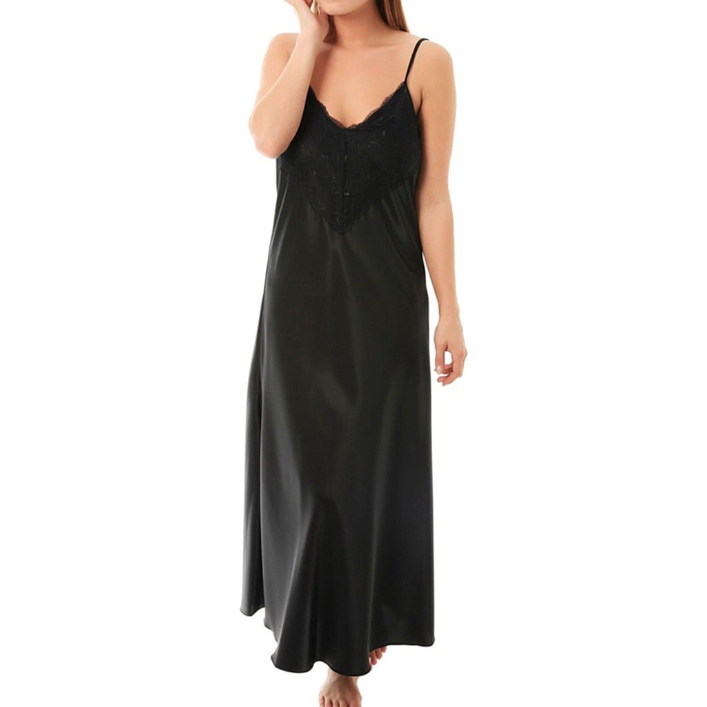 black maxi nightdress