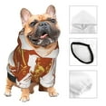 thumbnail image 3 of Cauagu Vintage Cowboy On A Bronco Horse Pattern Winter Pet Hoodie Sweatshirts- Dog Hoodie Sweater with Leash Hole - Cute Dog Hoodie - Pet Clothes Puppy Cat Custume -X-Small, 3 of 8